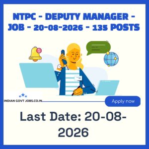 NTPC Deputy Manager Recruitment 2026