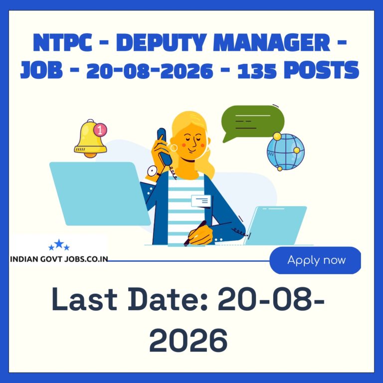 NTPC Deputy Manager Recruitment 2026