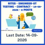 RITES Engineer-UT Testing Recruitment 2026