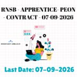 RNSB Apprentice- Peon Recruitment 2026