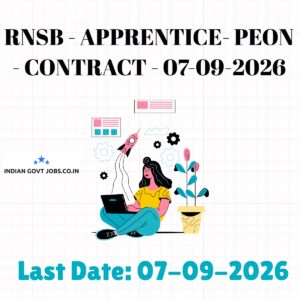 RNSB Apprentice- Peon Recruitment 2026
