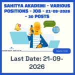 Sahitya Akademi Deputy Secretary (General-Admin.) Recruitment 2026