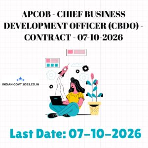 APCOB Chief Business Development Officer (CBDO) Recruitment 2026