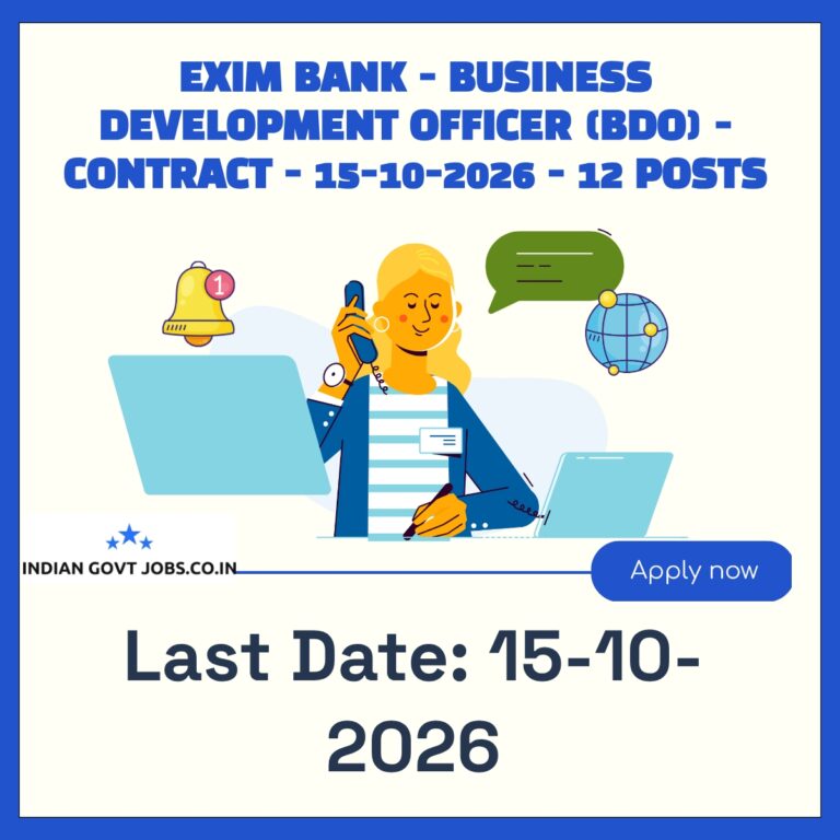Exim Bank Business Development Officer (BDO) Recruitment 2026