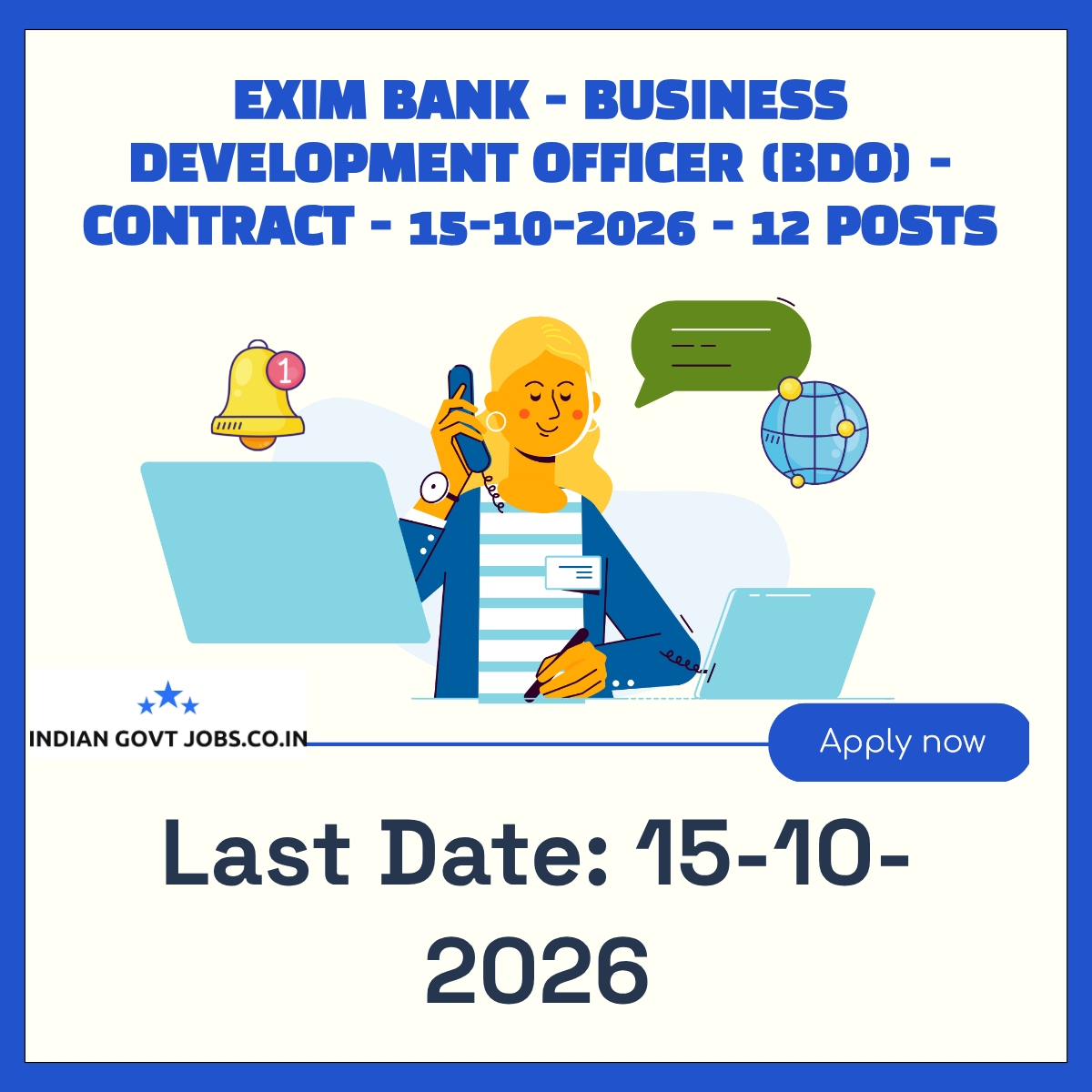 Exim Bank Business Development Officer (BDO) Recruitment 2026