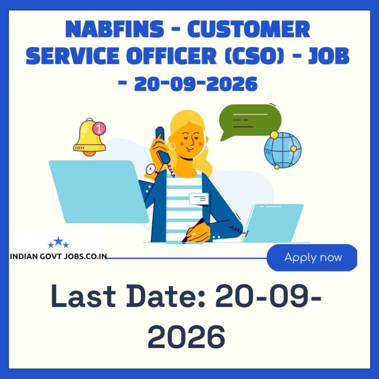 NABFINS Customer Service Officer (CSO) Recruitment 2026