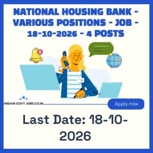 NHB General Manager (Information Technology) Recruitment 2026