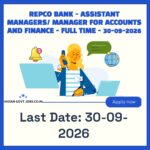 Repco Bank Assistant Manager Recruitment 2026