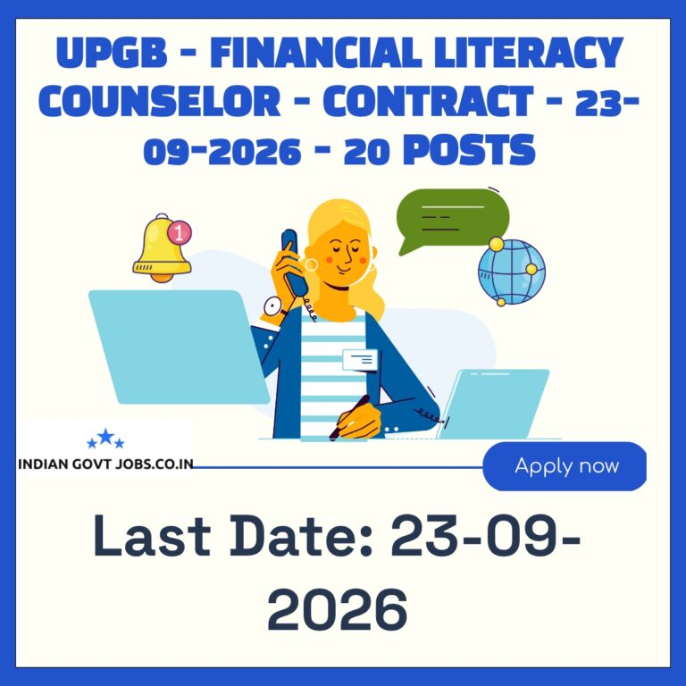 UPGB Financial Literacy Counselor Recruitment 2026