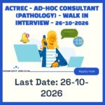 ACTREC Ad-hoc Consultant (Pathology) Recruitment 2026