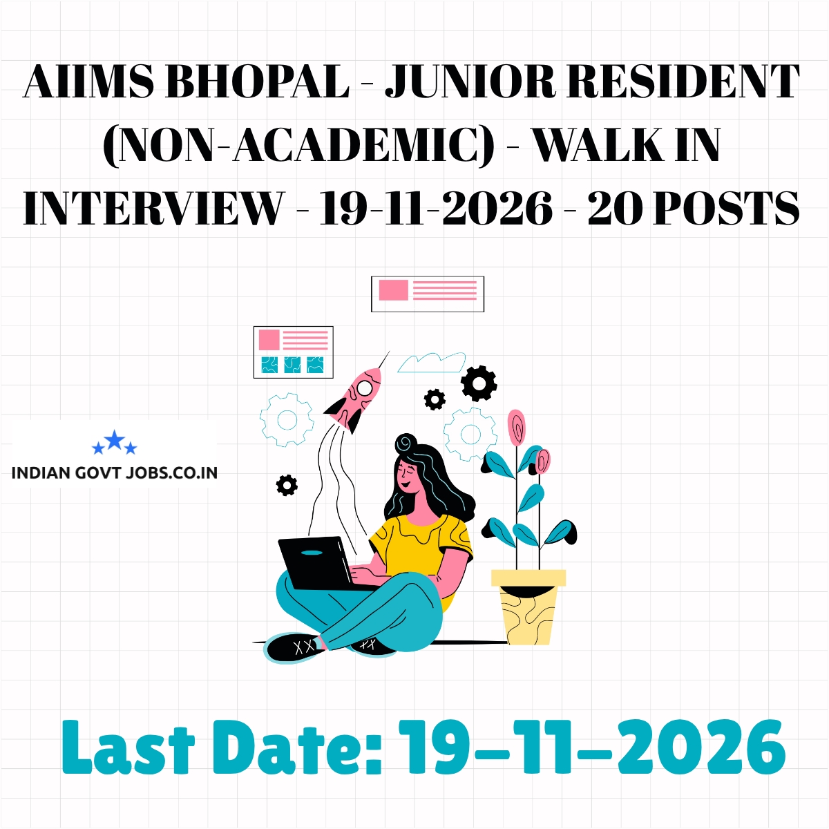 AIIMS Bhopal Junior Resident (Non-Academic) Recruitment 2026