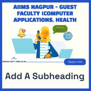 AIIMS Nagpur Guest Faculty - Computer Applications Recruitment 2026