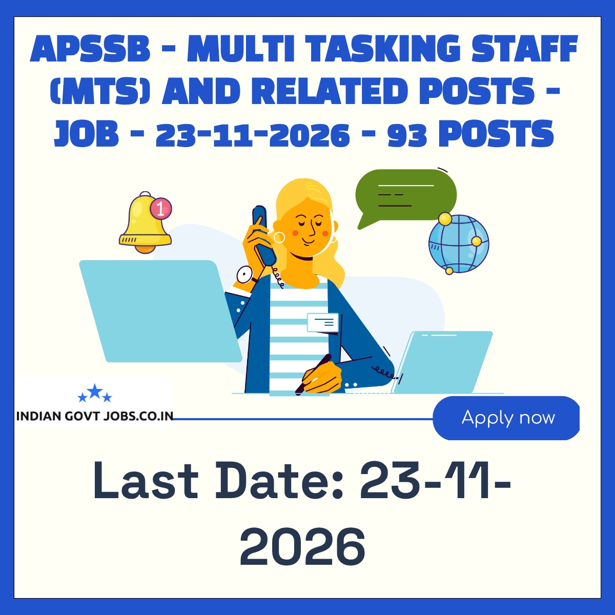 APSSB Multi Tasking Staff (MTS) Recruitment 2026