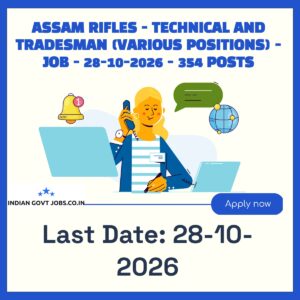 Assam Rifles Warrant Officer (Cipher) Recruitment 2026