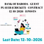 Bank of Baroda Guest Player (Cricket) Recruitment 2026