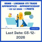 BBMB Lineman (ITI Trade Apprentice) Recruitment 2026