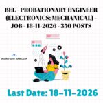 BEL Probationary Engineer (Electronics) Recruitment 2026