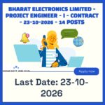 BEL Project Engineer - I Recruitment 2026