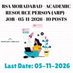 BSA Moradabad Academic Resource Person (ARP) Recruitment 2026