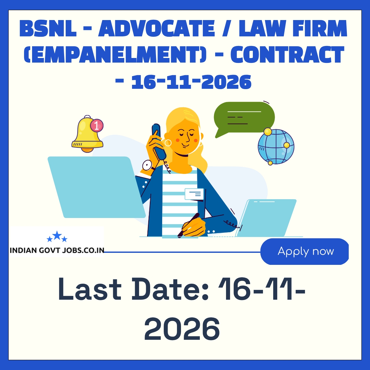 BSNL Advocate Recruitment 2026