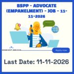 BSPP Advocate Recruitment 2026