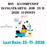 BSV Accompanist (Sangatkarta) - Tabla Recruitment 2026