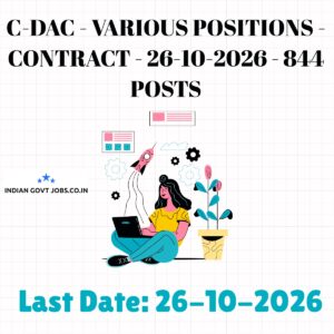 C-DAC Project Associate Recruitment 2026
