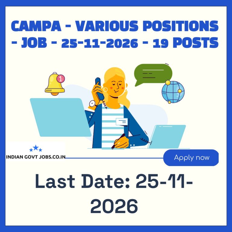 CAMPA Under Secretary Recruitment 2026