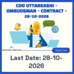 CDO Uttarkashi Ombudsman Recruitment 2026
