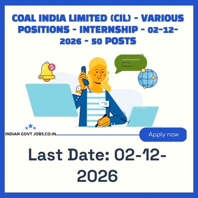CIL Office Intern - Secretarial Practice Recruitment 2026