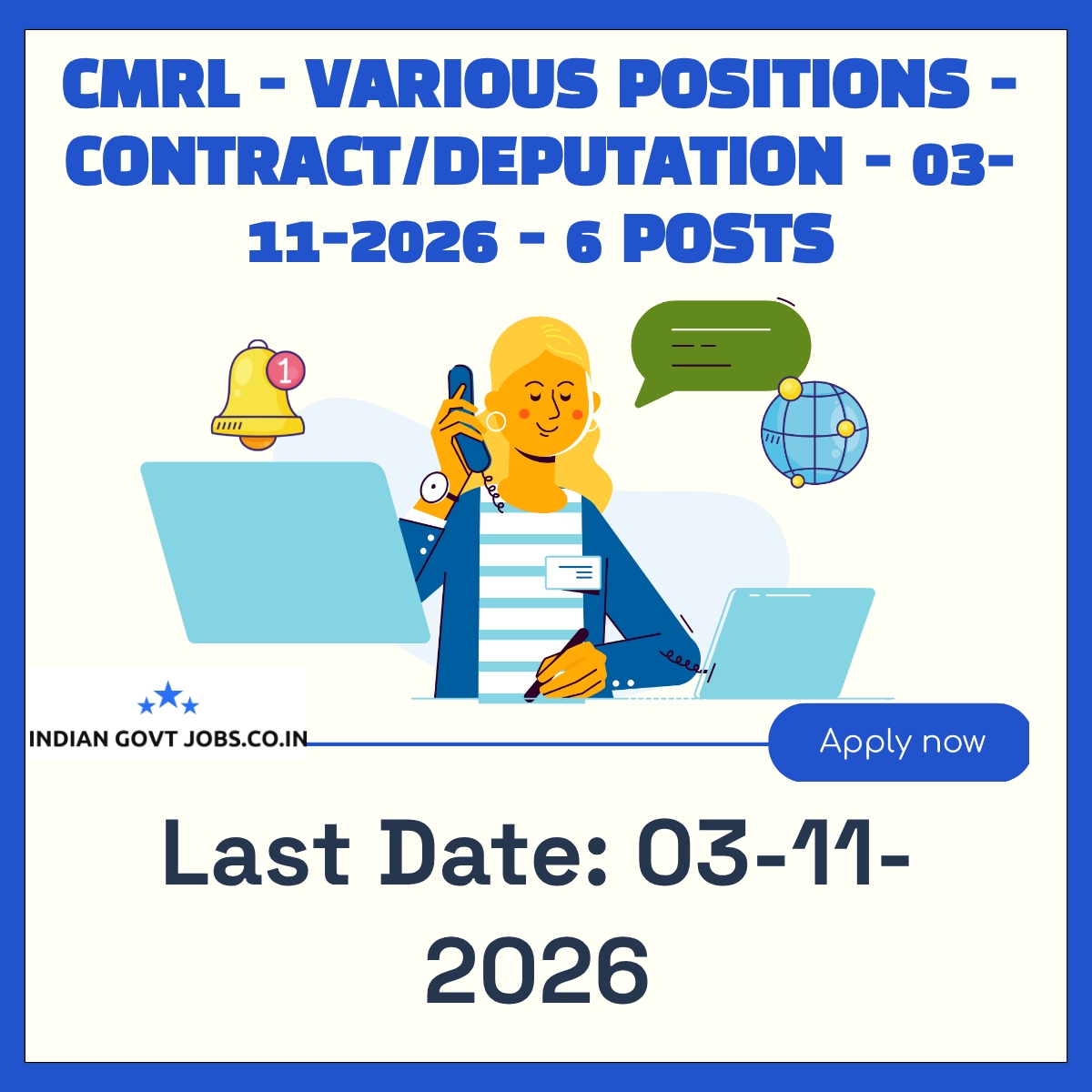 CMRL General Manager (Signal & Telecom) Recruitment 2026