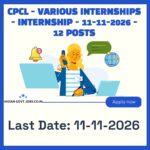 CPCL Graduate Intern Chemical Recruitment 2026