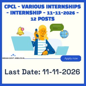 CPCL Graduate Intern Chemical Recruitment 2026