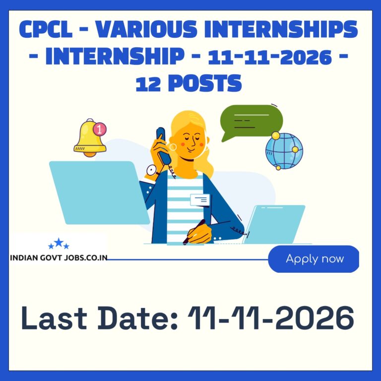 CPCL Graduate Intern Chemical Recruitment 2026
