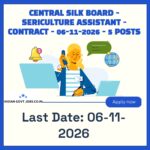 CSB Sericulture Assistant Recruitment 2026
