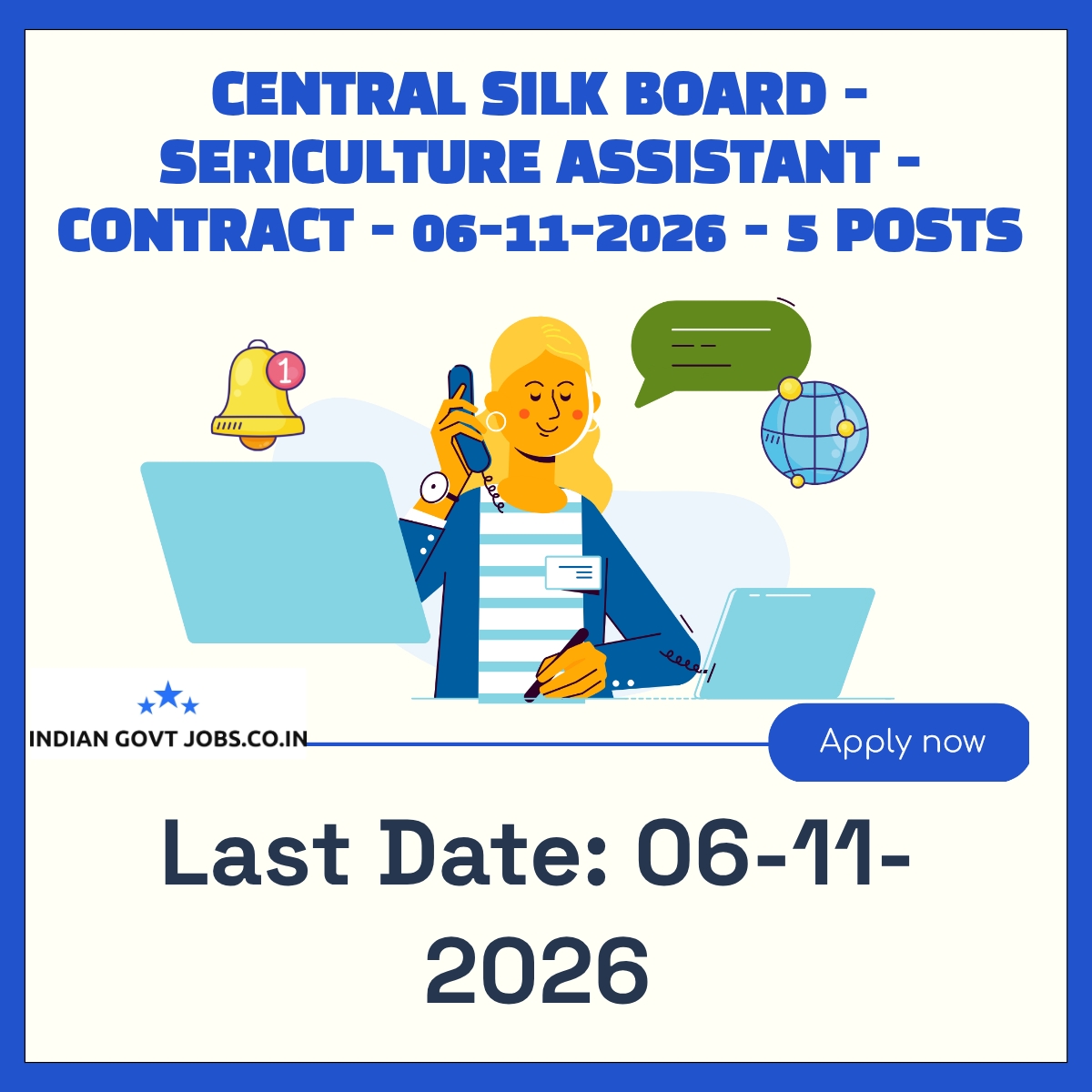 CSB Sericulture Assistant Recruitment 2026