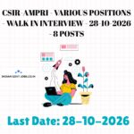 CSIR-AMPRI Project Associate-II Recruitment 2026