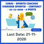 CURAJ Sports Coach (Badminton) Recruitment 2026