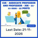 CUS Associate Professor Recruitment 2026