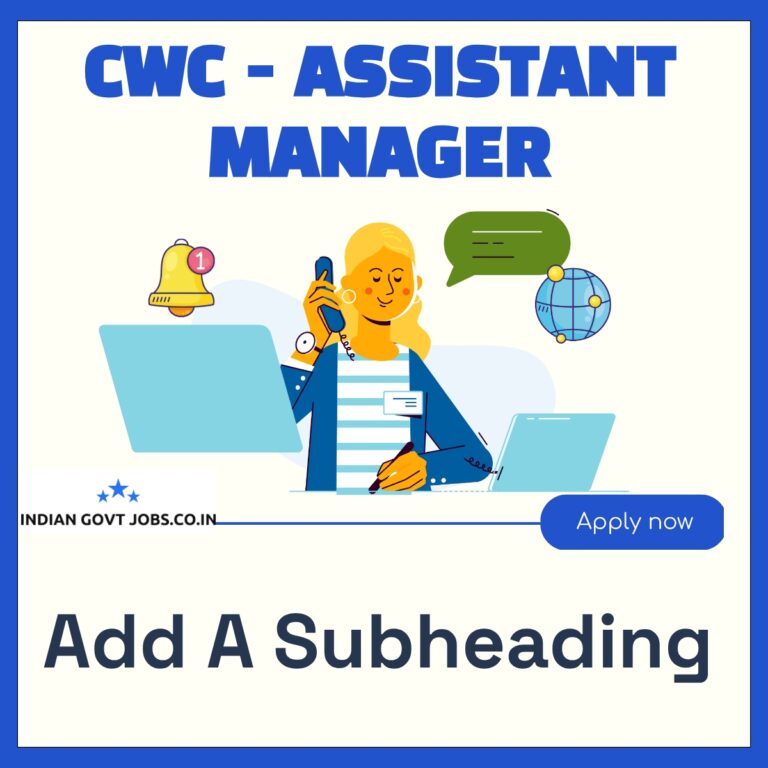 CWC Assistant Manager (General) Recruitment 2026