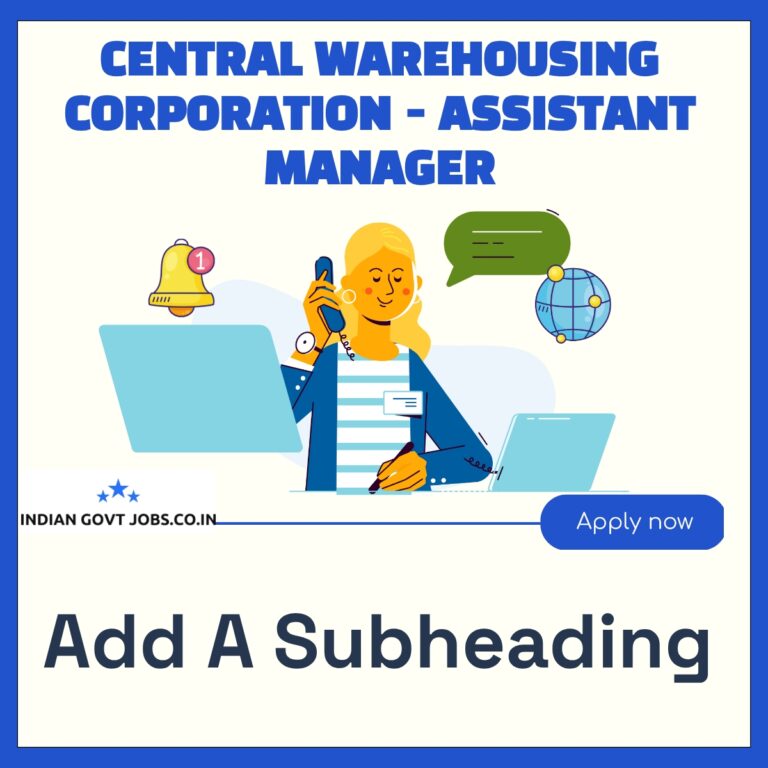 CWC Assistant Manager (General) Recruitment 2026