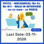 DFCCIL Mechanical (E0-E1) Recruitment 2026
