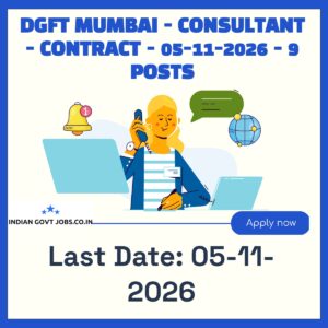 DGFT Mumbai Consultant Recruitment 2026
