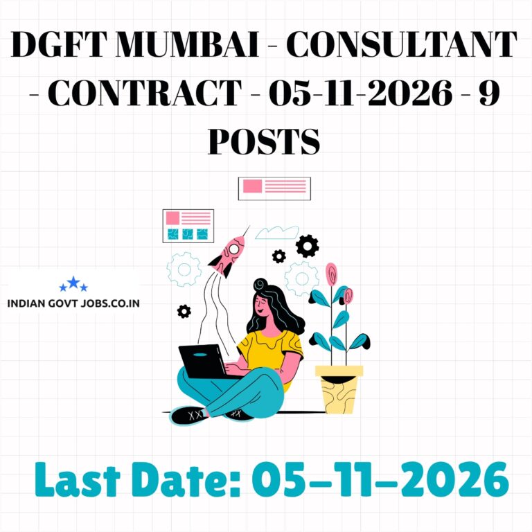 DGFT Mumbai Consultant Recruitment 2026