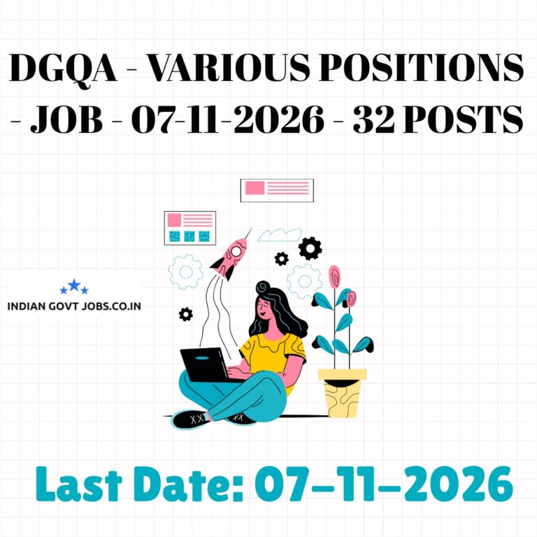 DGQA Technician (Skilled) Recruitment 2026