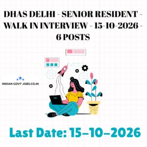 DHAS Senior Resident Recruitment 2026