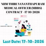 DHFWS (Arogyakeralam) Medical Officer (MBBS) Recruitment 2026