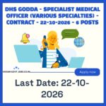 DHS Godda Specialist Medical Officer - Psychiatrist Recruitment 2026