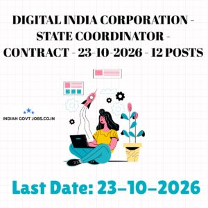 DIC State Coordinator Recruitment 2026