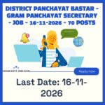 District Panchayat Bastar Gram Panchayat Secretary Recruitment 2026